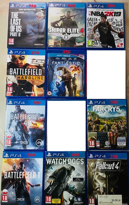 Ps4 диски, плейстейшн 4, ігри