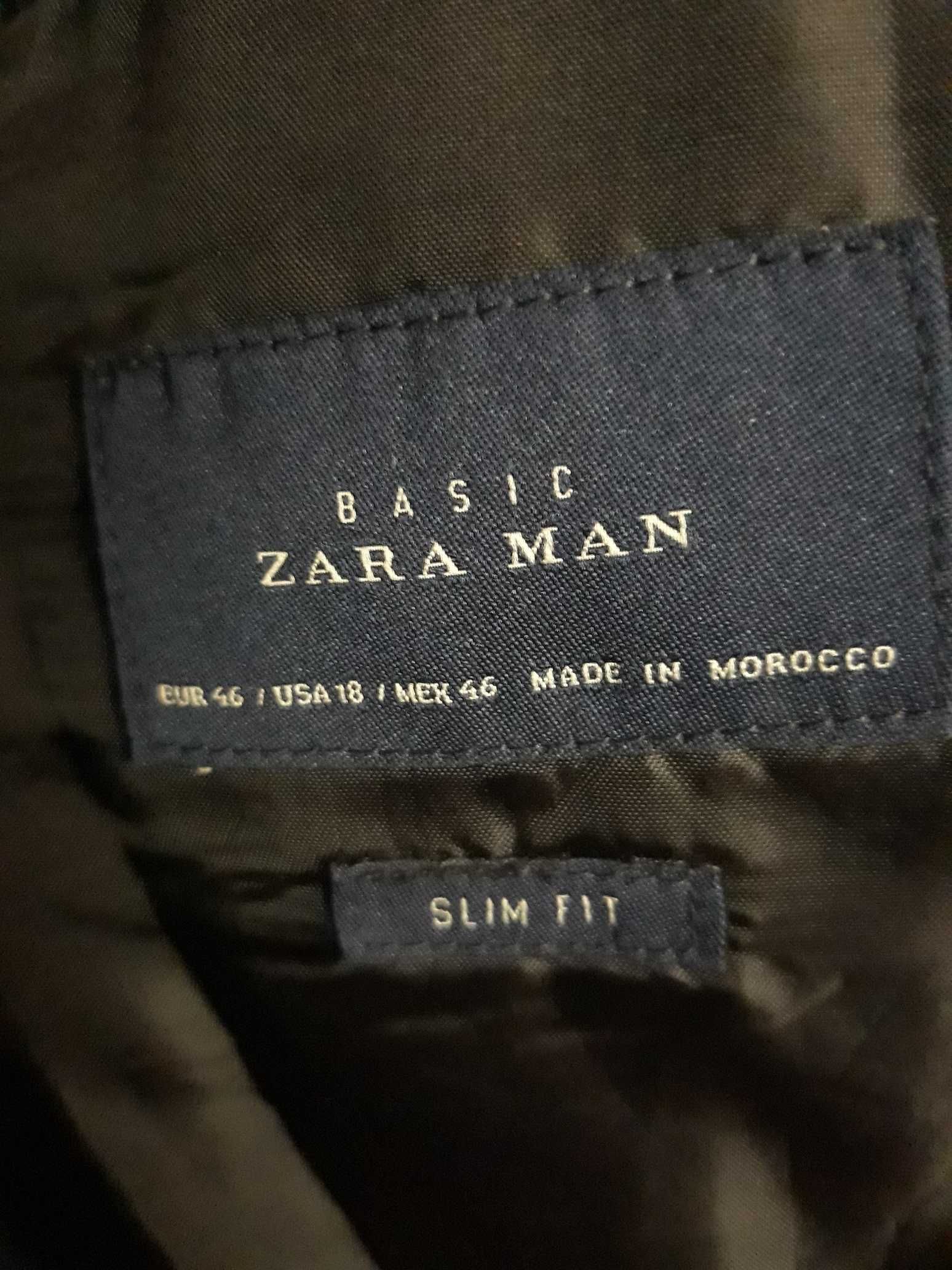 Marynarka granatowa Zara Man Slim Fit jak nowa rozmiar 46
