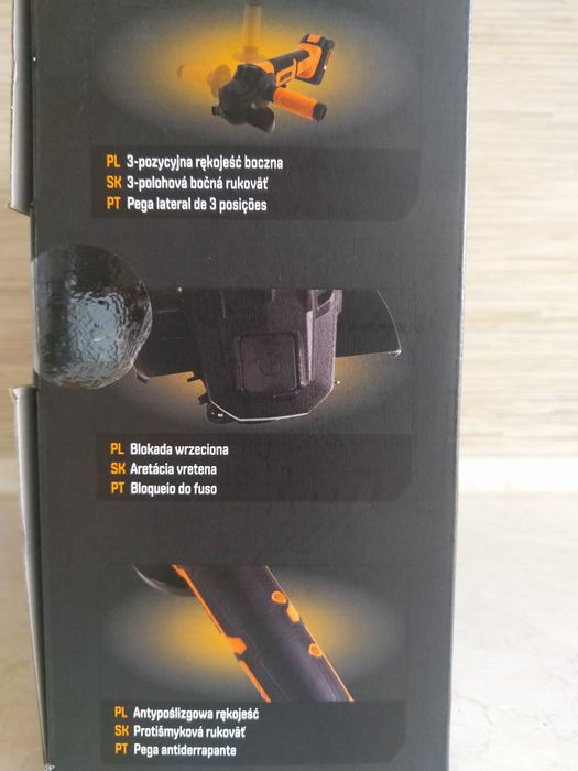 NOWA Akumulatorowa Szlifierka Kątowa 20V Max 125 mm Diaks NITEO