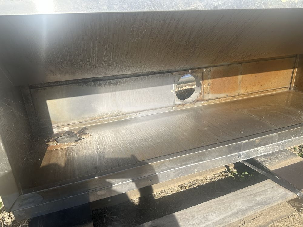 Hotte industrial em inox - Usada (Sem Filtros)