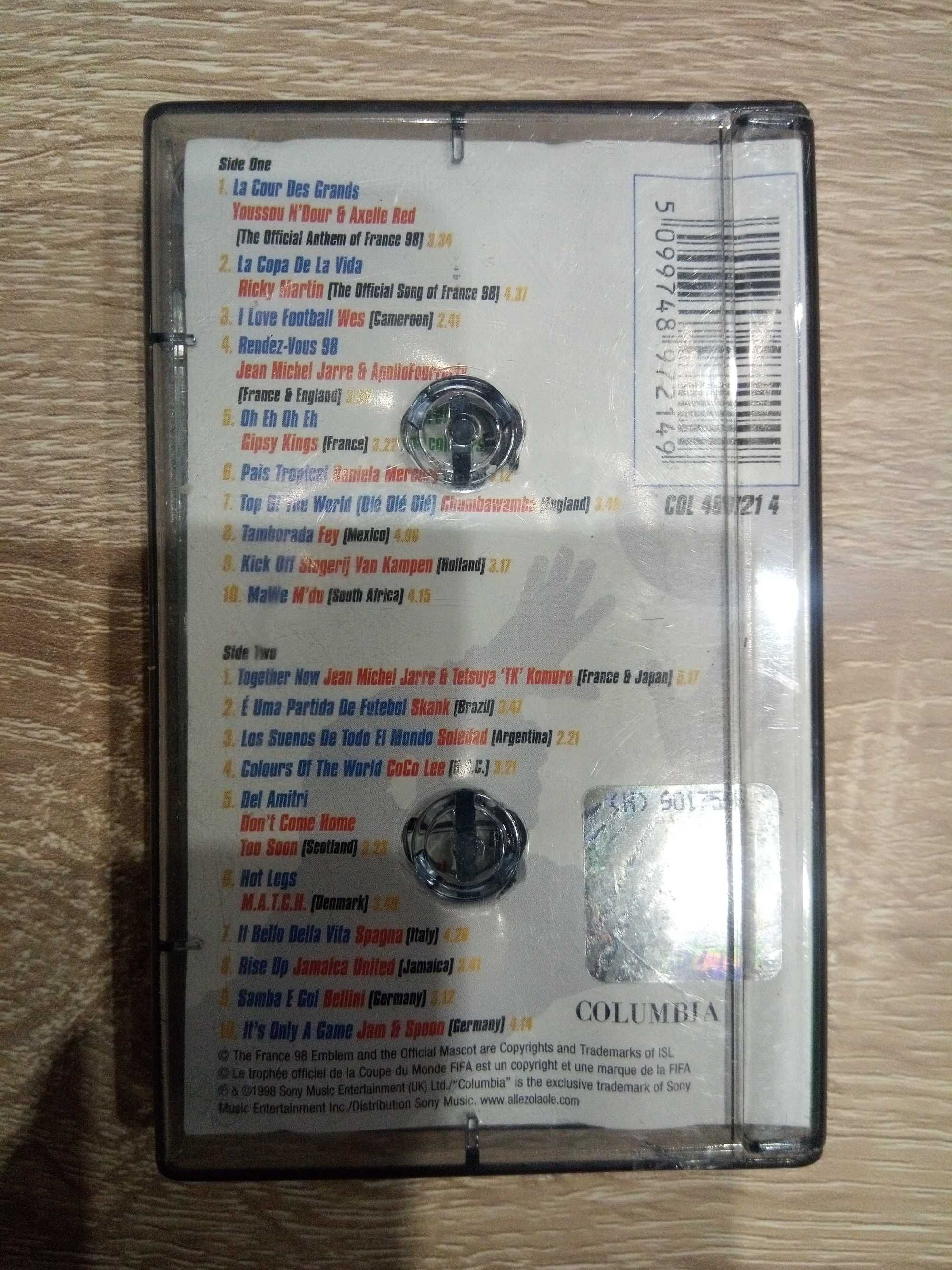 Kaseta Mistrzostwa Świata 1998 mundial Ricky Martin