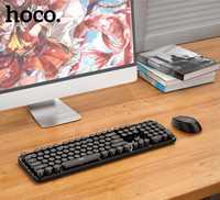 Комплект (клавіатура, мишка) бездротовий Hoco DI25 Palladis Black