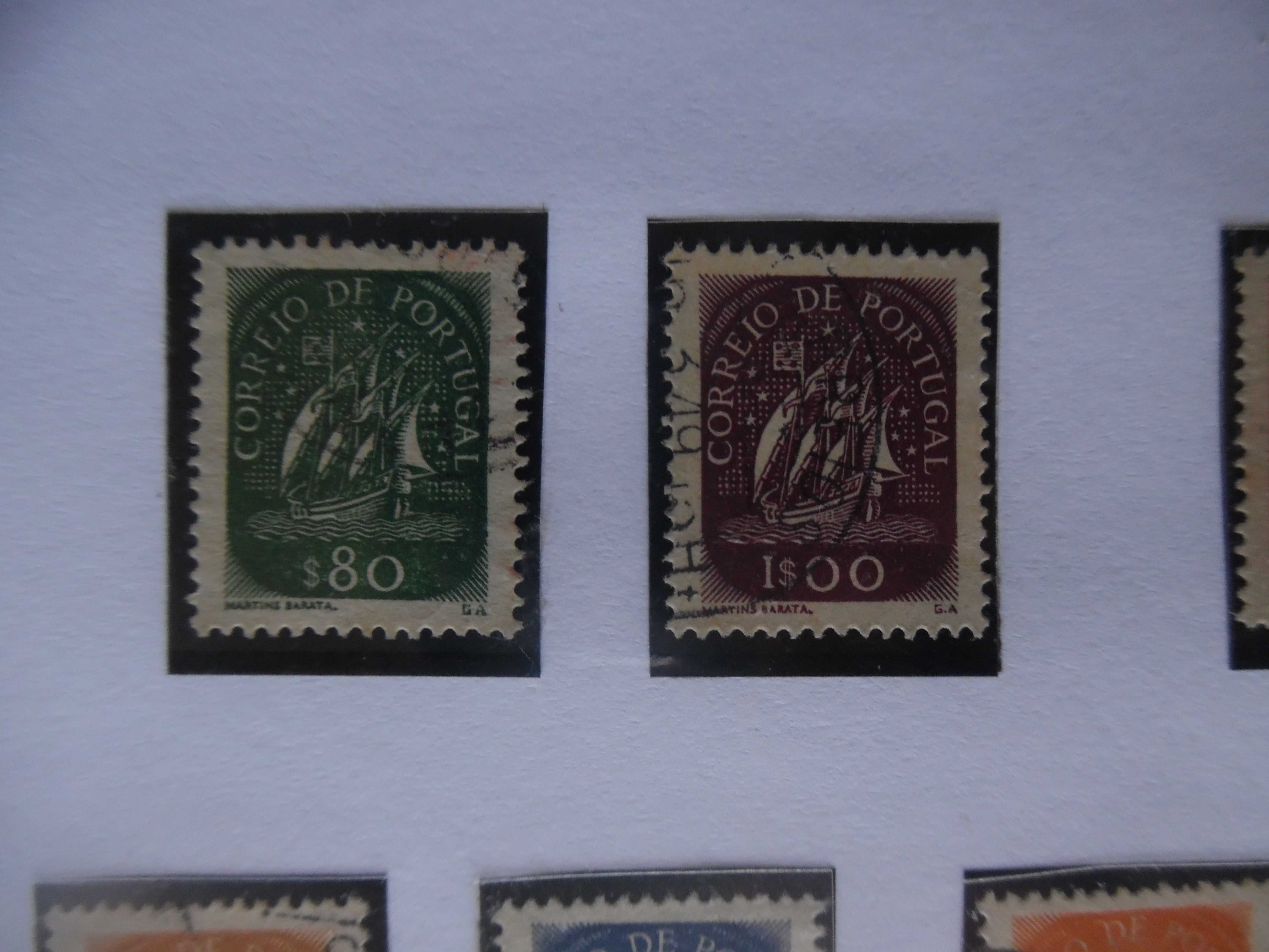 Selos Portugal 1948/49-Caravela Novos Valores Completa usados/novo