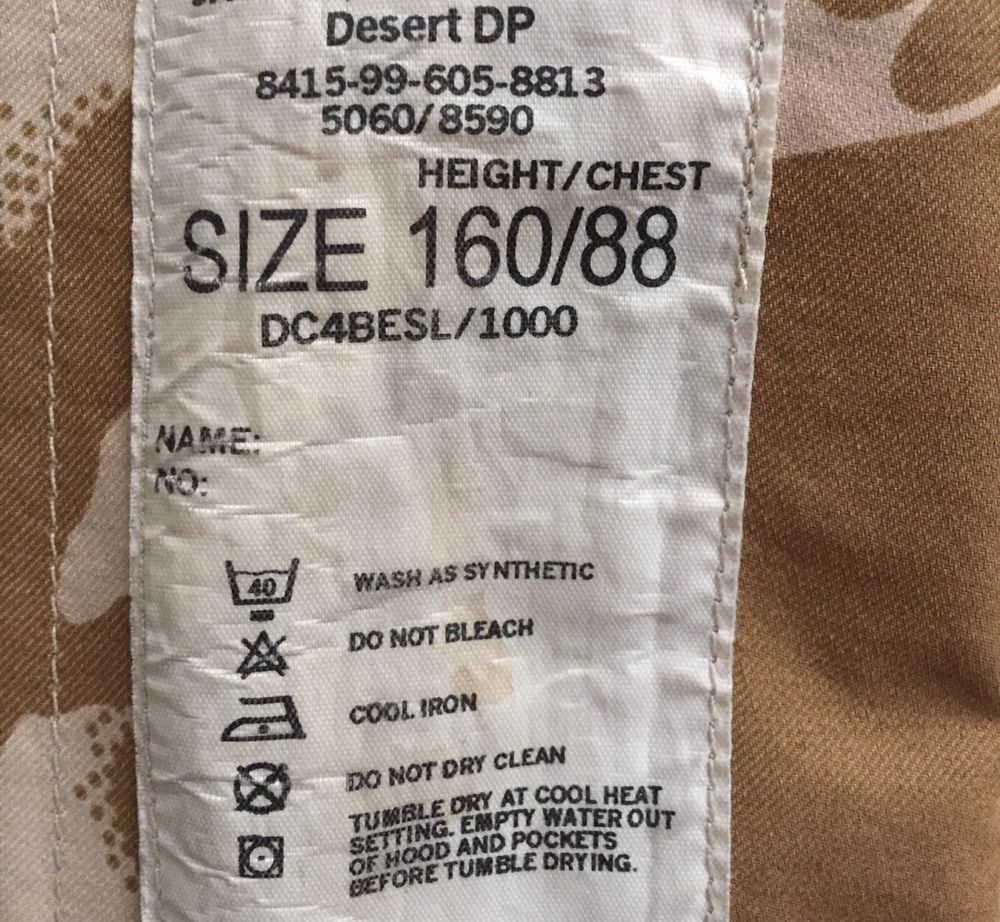 Casaco Impermeável militar em Goretex com camuflagem DPM