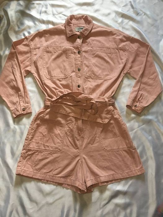 Джинсовий комбінезон з карманами