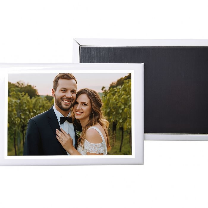 Fotomagnesy weselne pamiątka wesele na żywo foto magnes zdjęcie