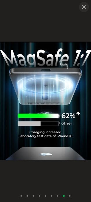 LISEN Power Bank Ultra Slim MagSafe 5000mAh / Повербанк магнітний безд