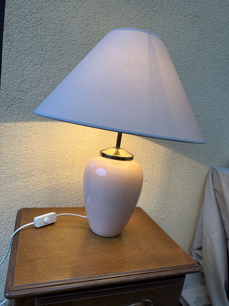 Ceramiczna  lampka morelowa