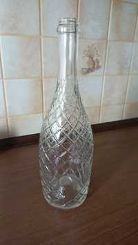 Ozdobna butelka wazon szkło