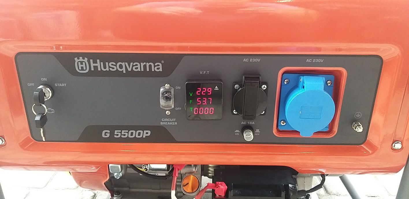 Бензиновый генератор Husqvarna G5500P + аккумулятор
