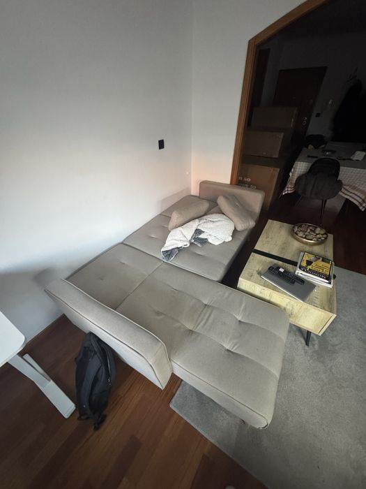 Vendo sofa cama com chaise longue 220 cm