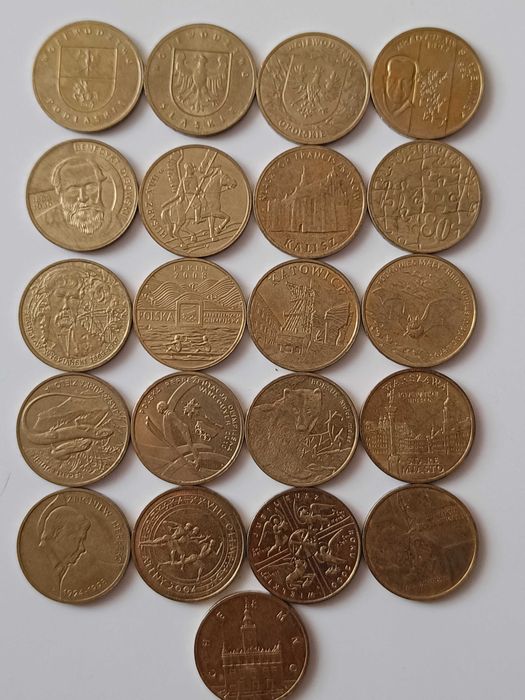 Monety 2 złote różne roczniki na sztuki