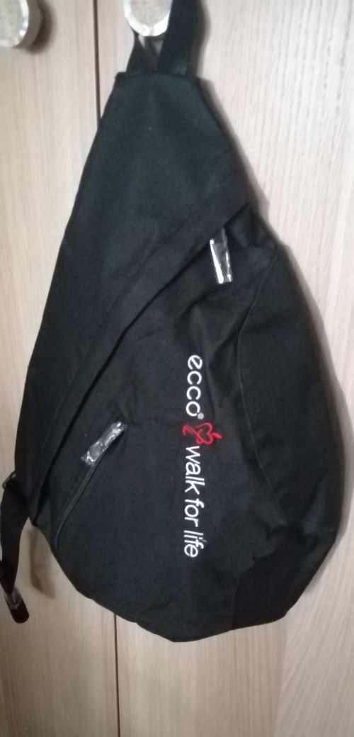 ECCO czarny plecak na jedno ramię