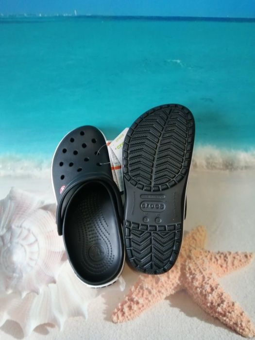 Кроксы Crocs Crocband Black купить со скидкой Киев