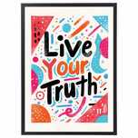 plakat abstrakcja, plakat typografia, plakat napisy na ścianę