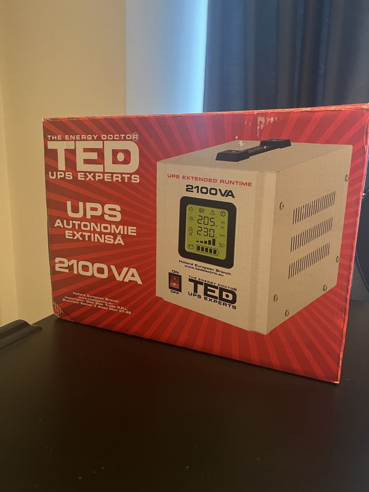 ДБЖ TED 2100VA 1400W, 1400 Вт. Безперебійник! ЧИСТА СИНУСОЇДА!!!