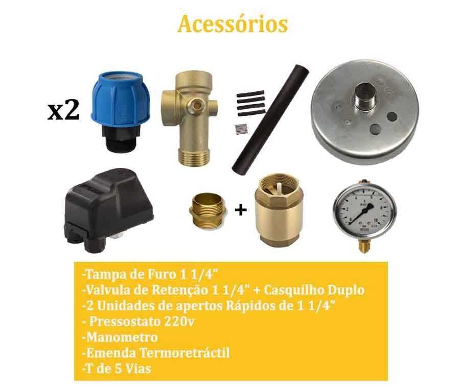 Kit Completo para Furos de até 100 Metros C/Pré Instalação