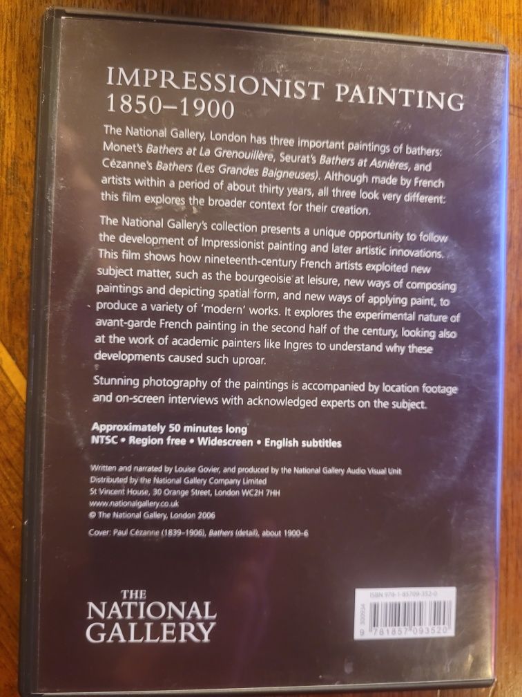 DVD Impressionist Painting 1850/1900 London National Gallery 2007