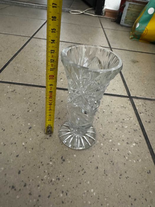 Wazonik kryształowy z PRL. SUPER STAN