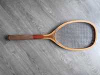 Raquete ténis em madeira Brunswick de 1920