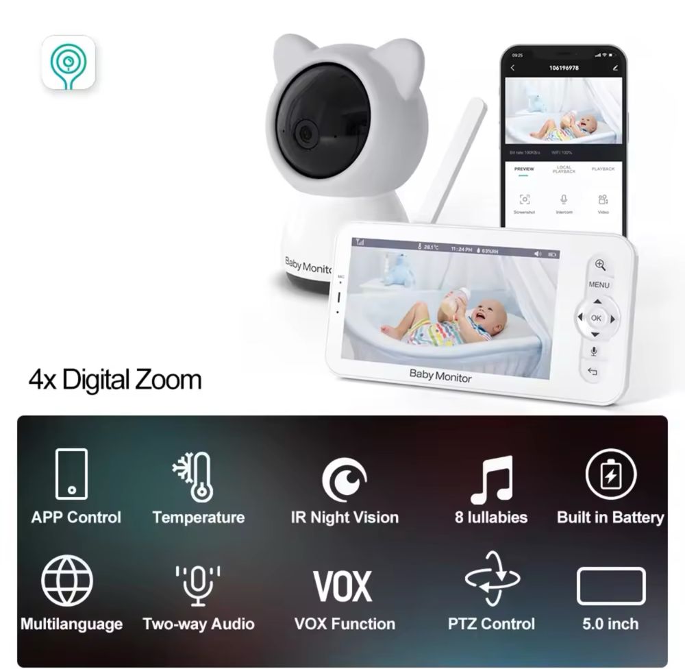 Відеоняня Baby monitor wifi