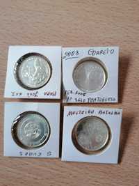 4 moedas prata 5€8€10€