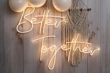 Better together napis ledowy ledon Led napis świecący neon ślub wesele