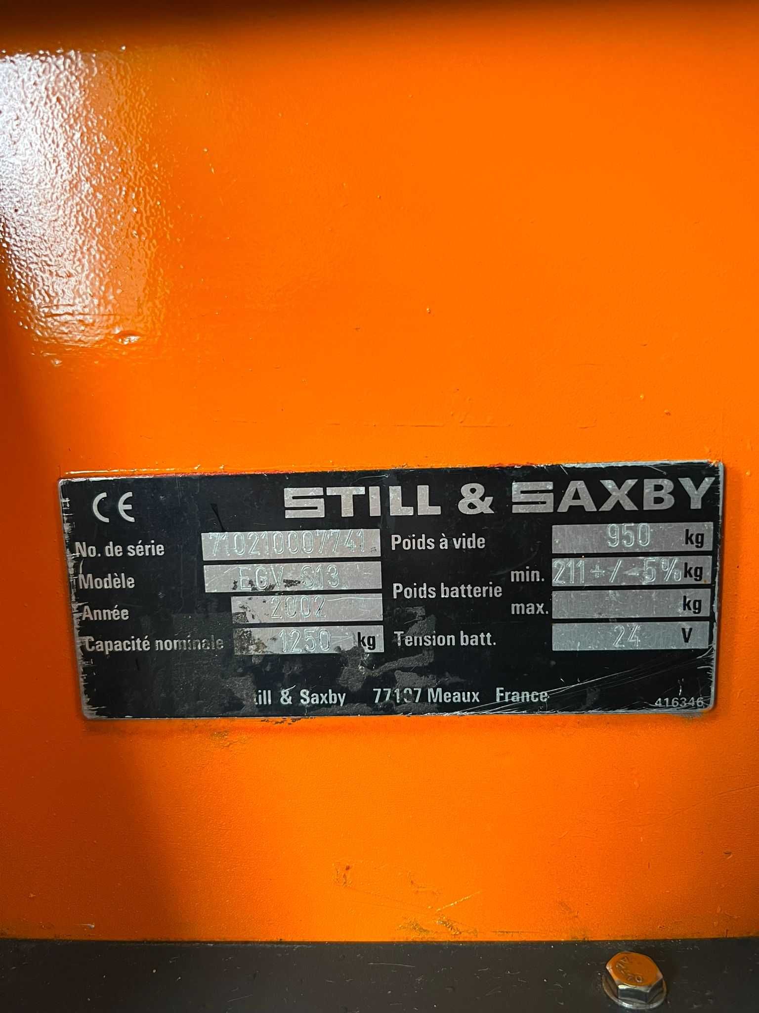 Paleciak elektryczny STILL EGV S13 + ładowarka