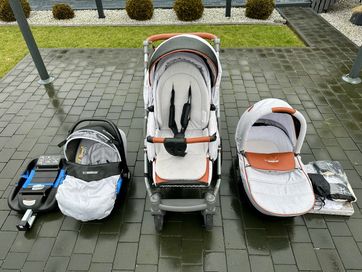 Wózek dziecięcy Babyactive Mommy 4w1 fotelik samochodowy z bazą