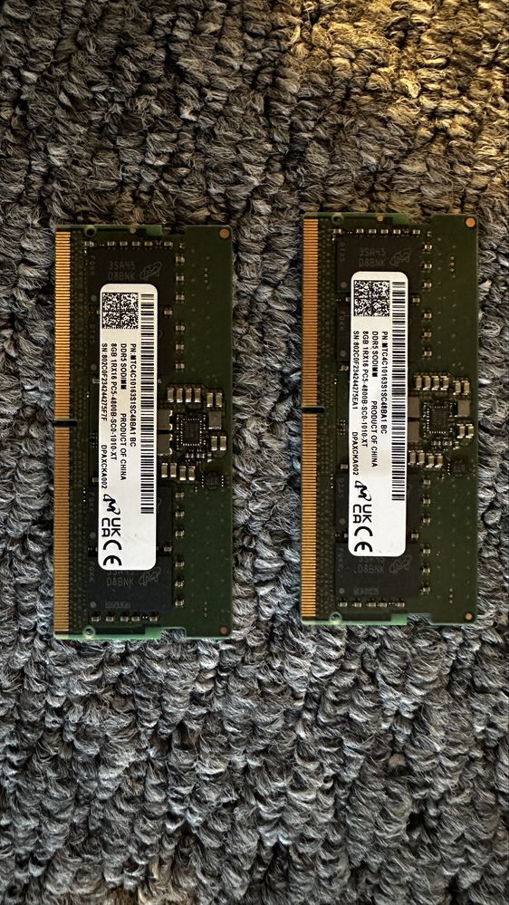 Ram 2x8 GB DDR5 4800 1.1V Dell