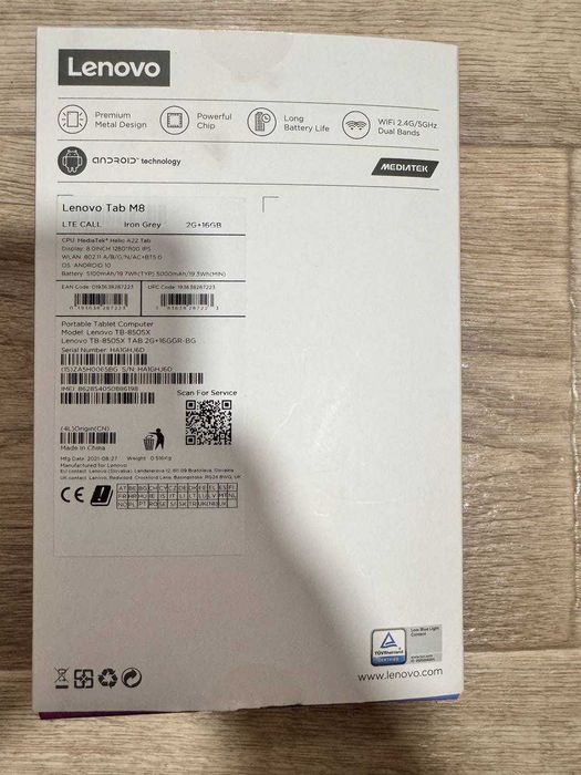 Планшет Lenovo Tab M8 HD  2/16GB НОВЫЙ