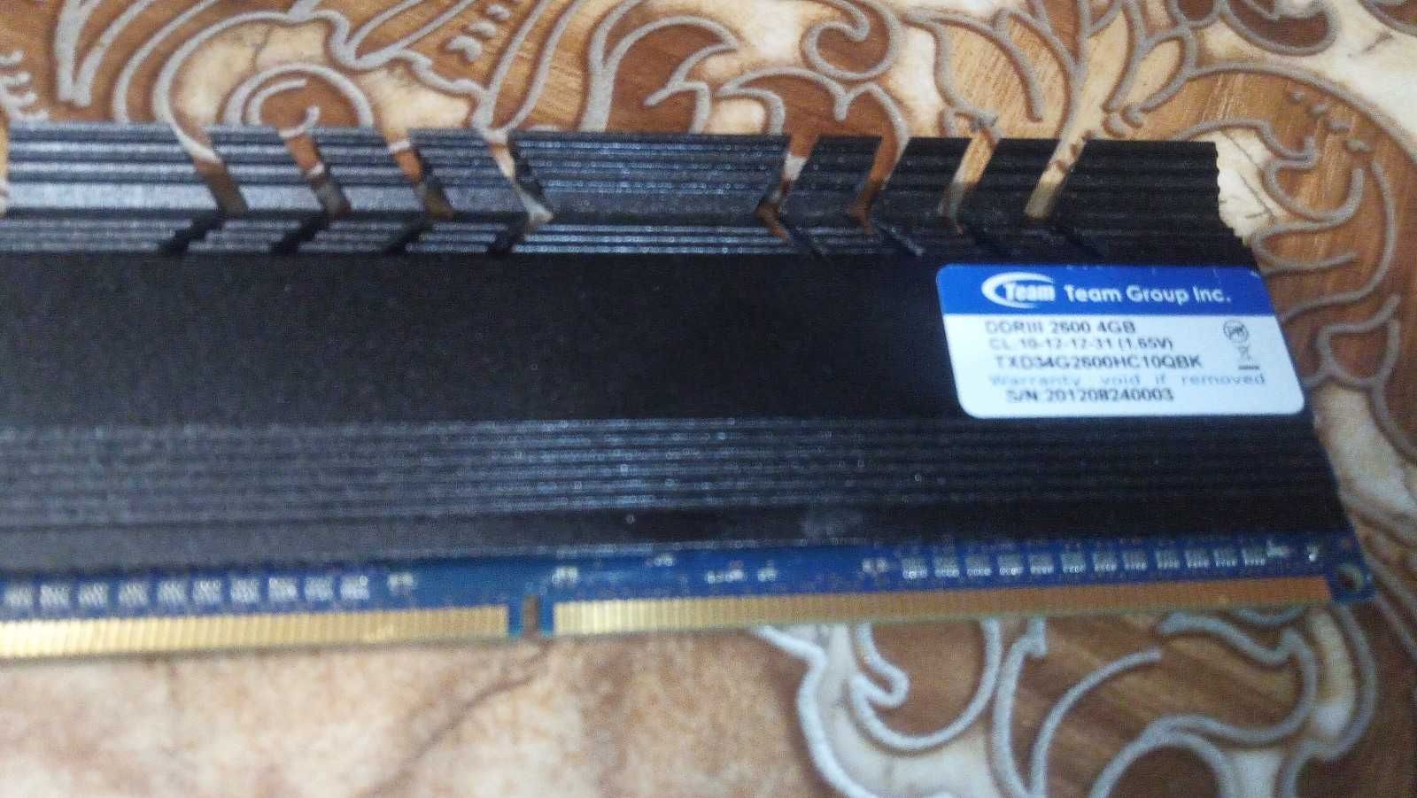 Игровая оперативная память DDR3, 4GB Teamgrup inc.