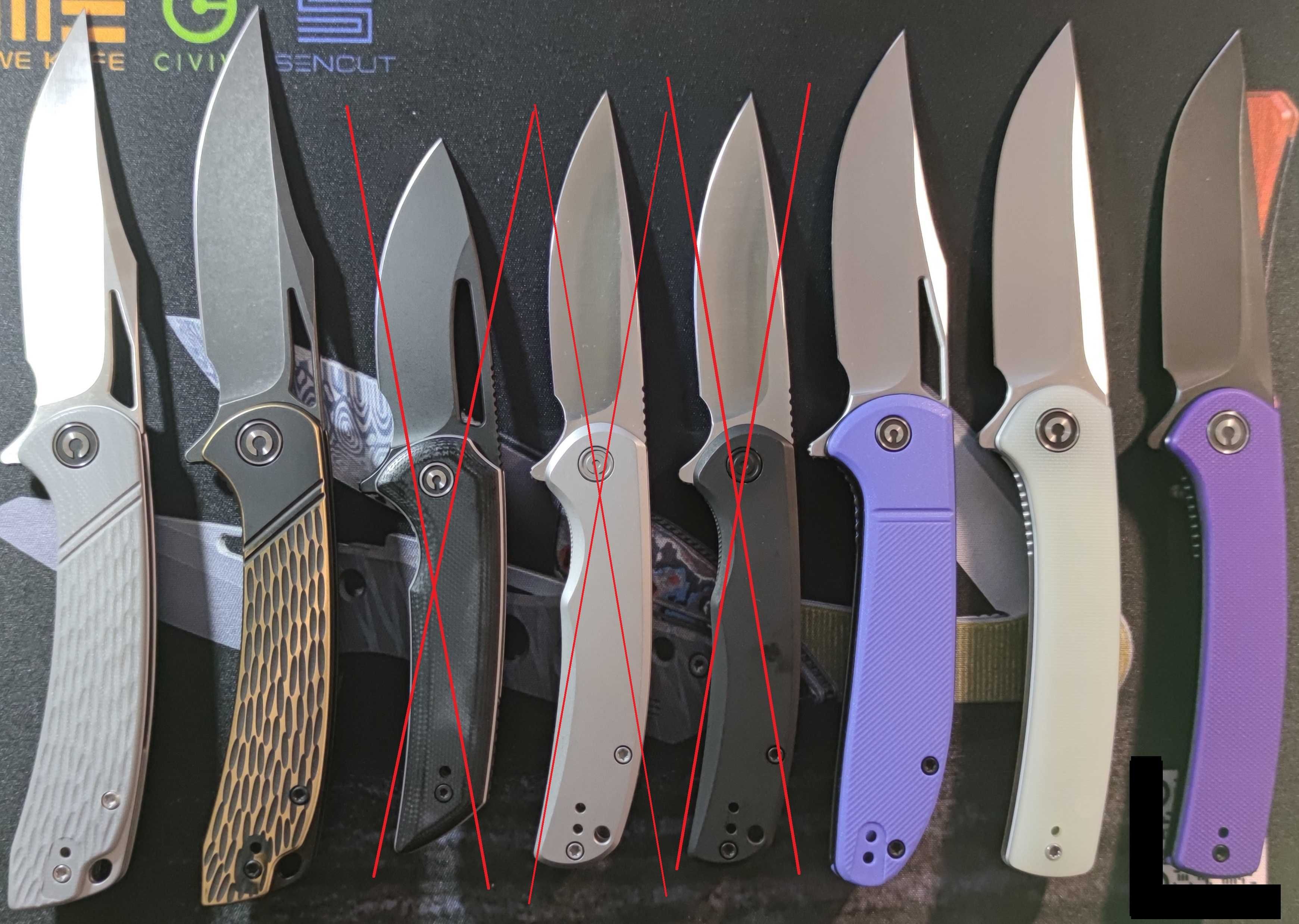 Колекція кишенькових ножів We knife CIVIVI та Kansept Kizer QSP
