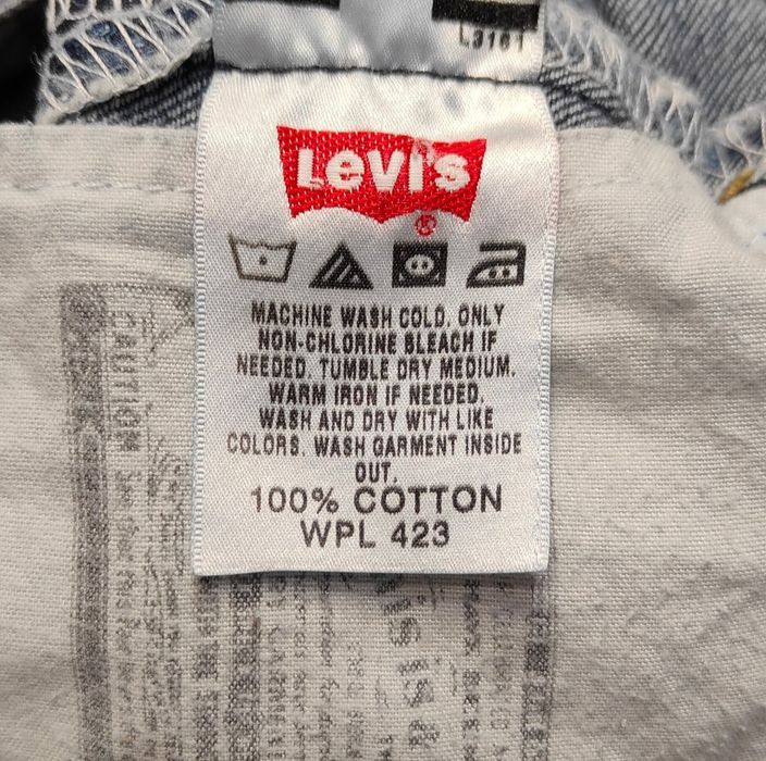 Wr) LEVI'S 501 Straight Łęg Button-Fly oryginalne jeansy Roz.32/32