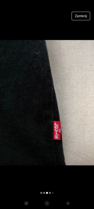 Czarny T-shirt koszulka bluzka krótki rękaw Levi's Levis rozmiar S