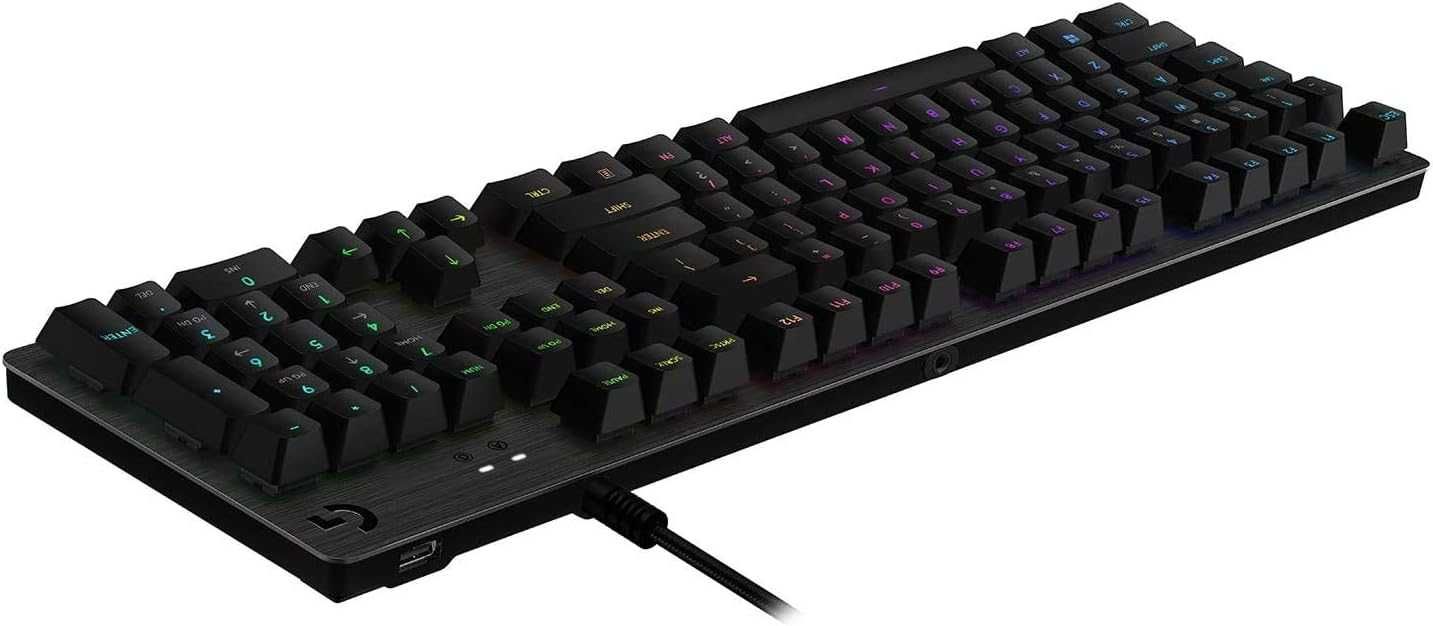Клавіатура дротова механічна Logitech G512 Carbon Lightsync GX Brown