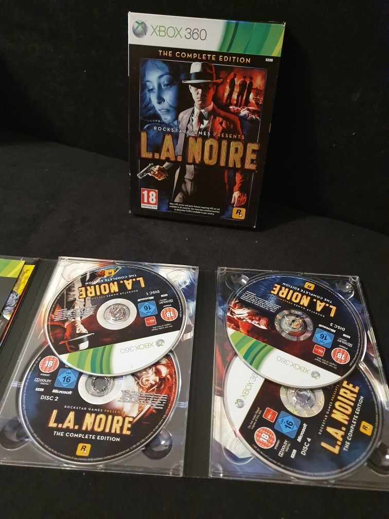 Gra gry xbox 360 one L.A. Noire la The Complete Edition unikat 4 płyty