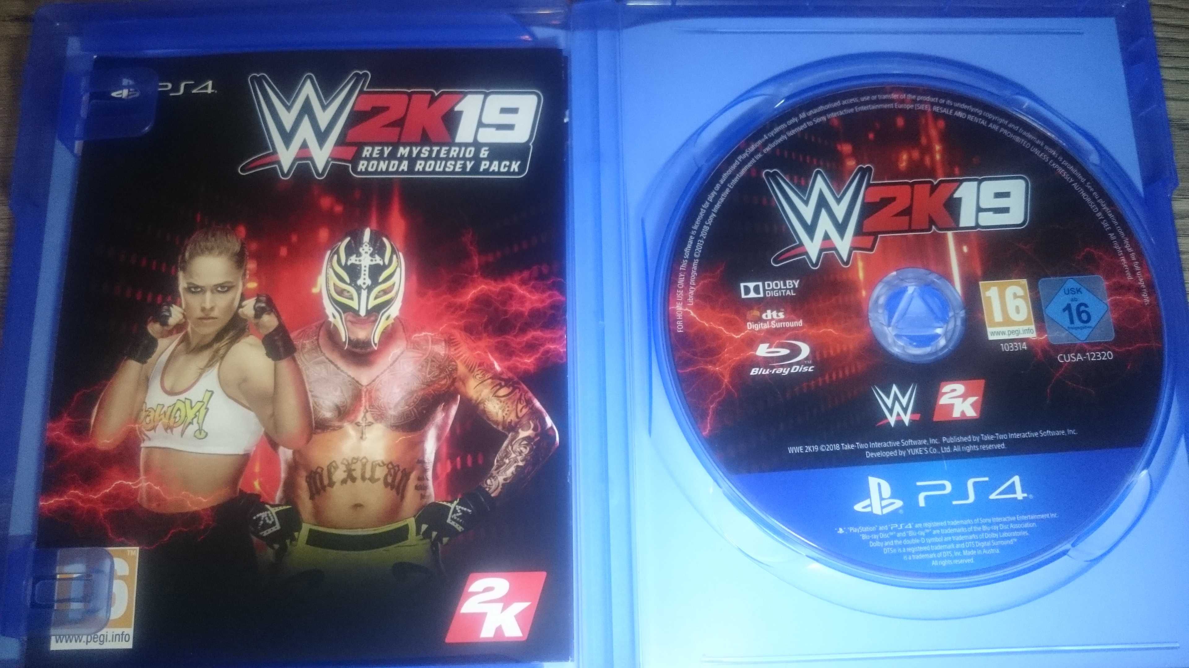 W2k19 ps4 playstation 4 wrestling fifa lego ufc mortal gta