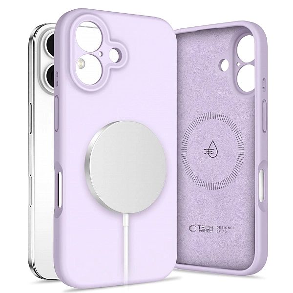 Tech-Protect Liquid Silicone Magsafe Iphone 16 Mauve