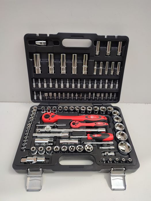 Набор инструментов Cr-V 1/2" и 1/4" 108 ед INTERTOOL ЕТ 6108  ТАЙВАНЬ