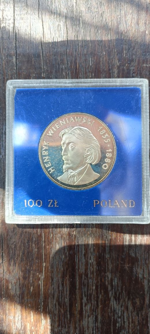 Moneta kolekcjonerska wartość 100 zł Hanryk Wieniawski