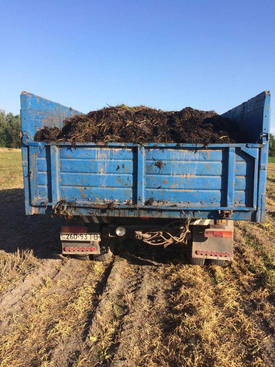 Гній коров'ячий 6 тонн доставка автомобілем самосвалом в Червоноград