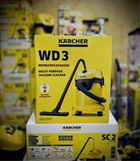 Пылесос Karcher WD 3 (Premium, workshop) новый, гарантия Керхер