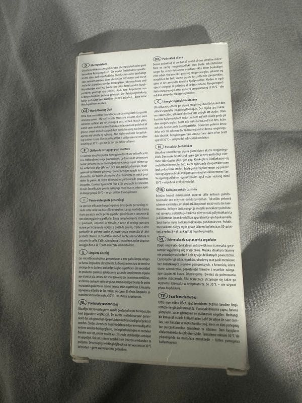 Uhrenputztuch ściereczka