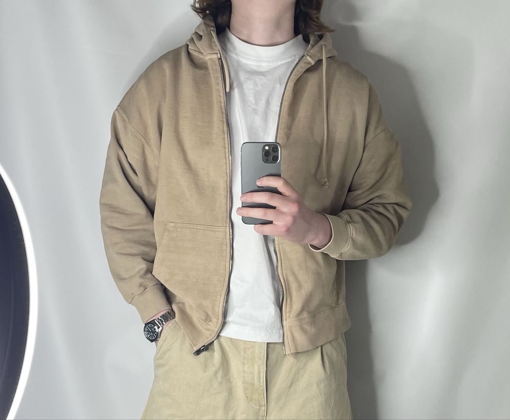 Базовий оверсайзовий зіп худі baggy oversized zip hoodie зип худи