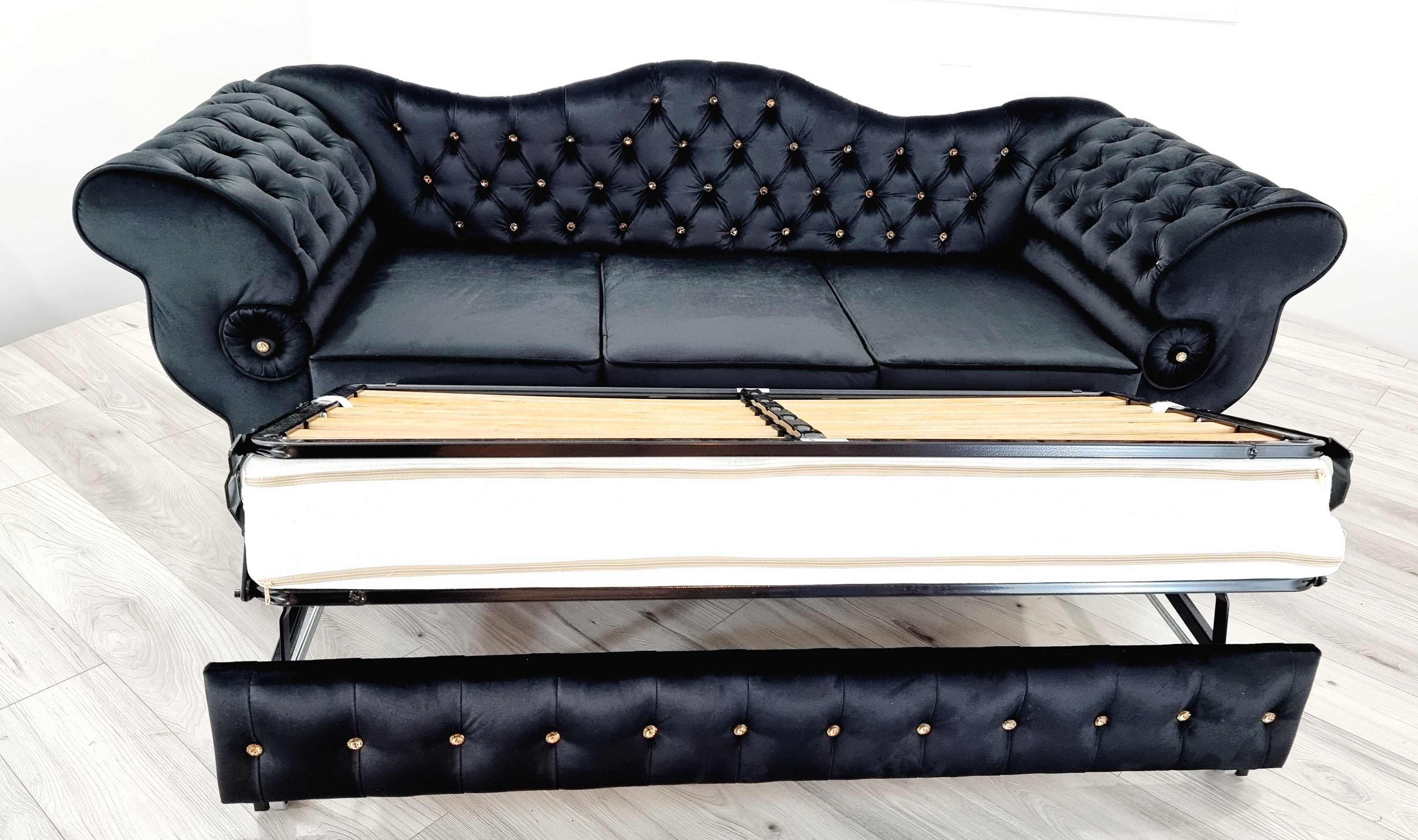 Sofa Glamour Chesterfield rozkładana / Producent / KOLOR