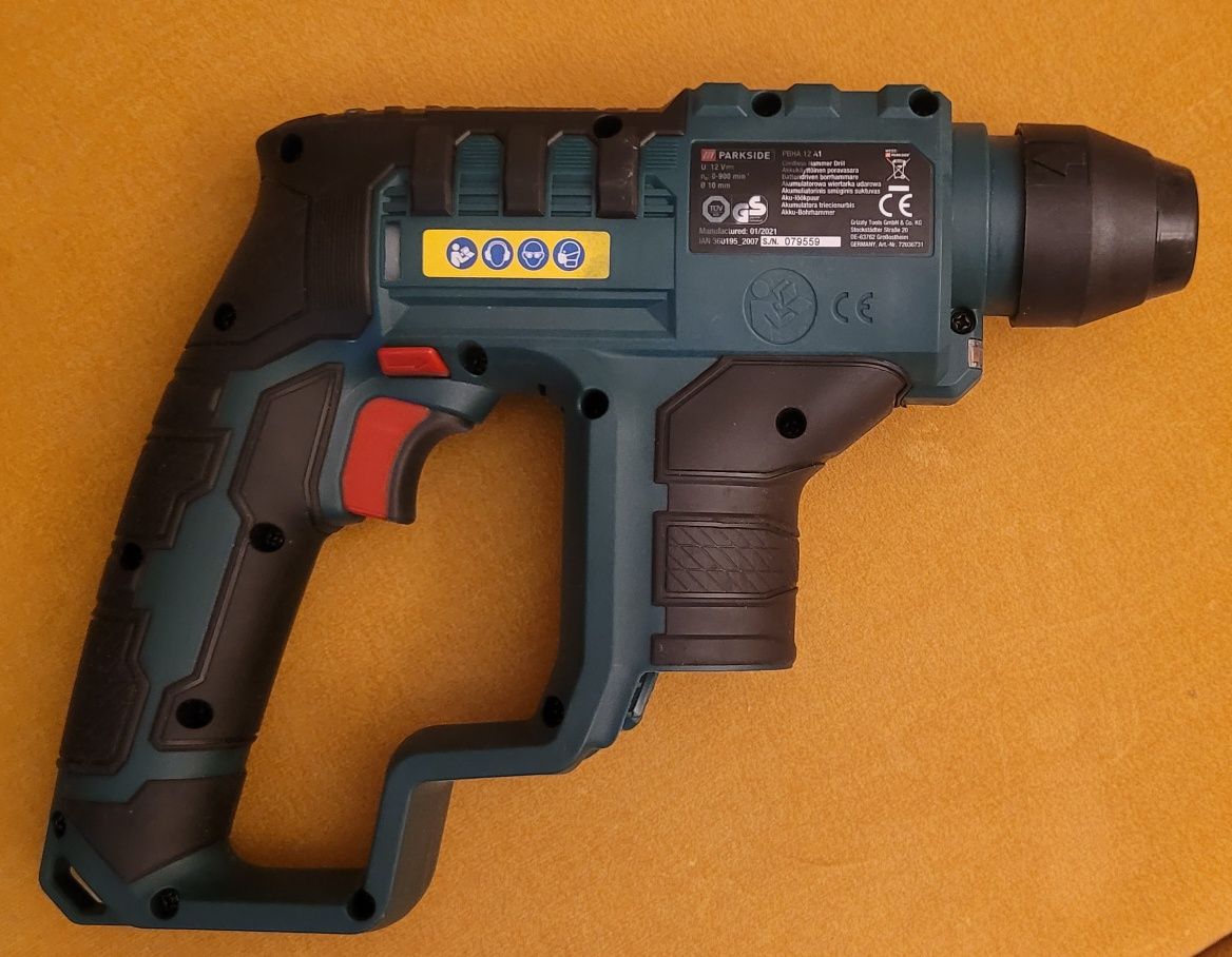 PARKSIDE Akumulatorowa młotowiertarka 12 V, PBHA 12 A1