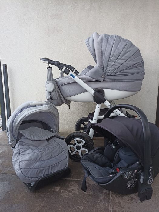 Wózek 3/1 adamex Pajero z fotelikiem kiddy