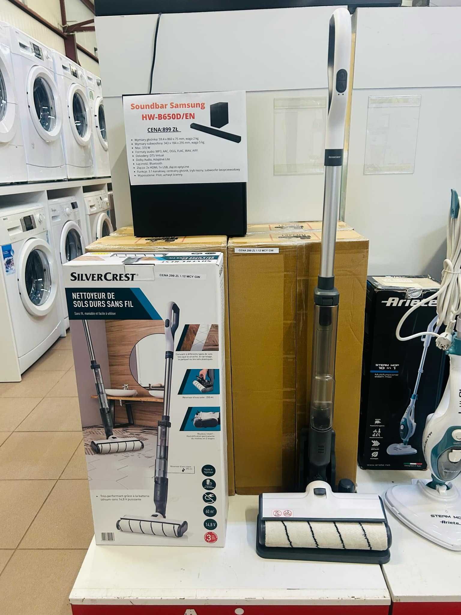 SILVERCREST Mop Elektryczny 2w1, myjący i suszący, bezprzewodowy 14,8V