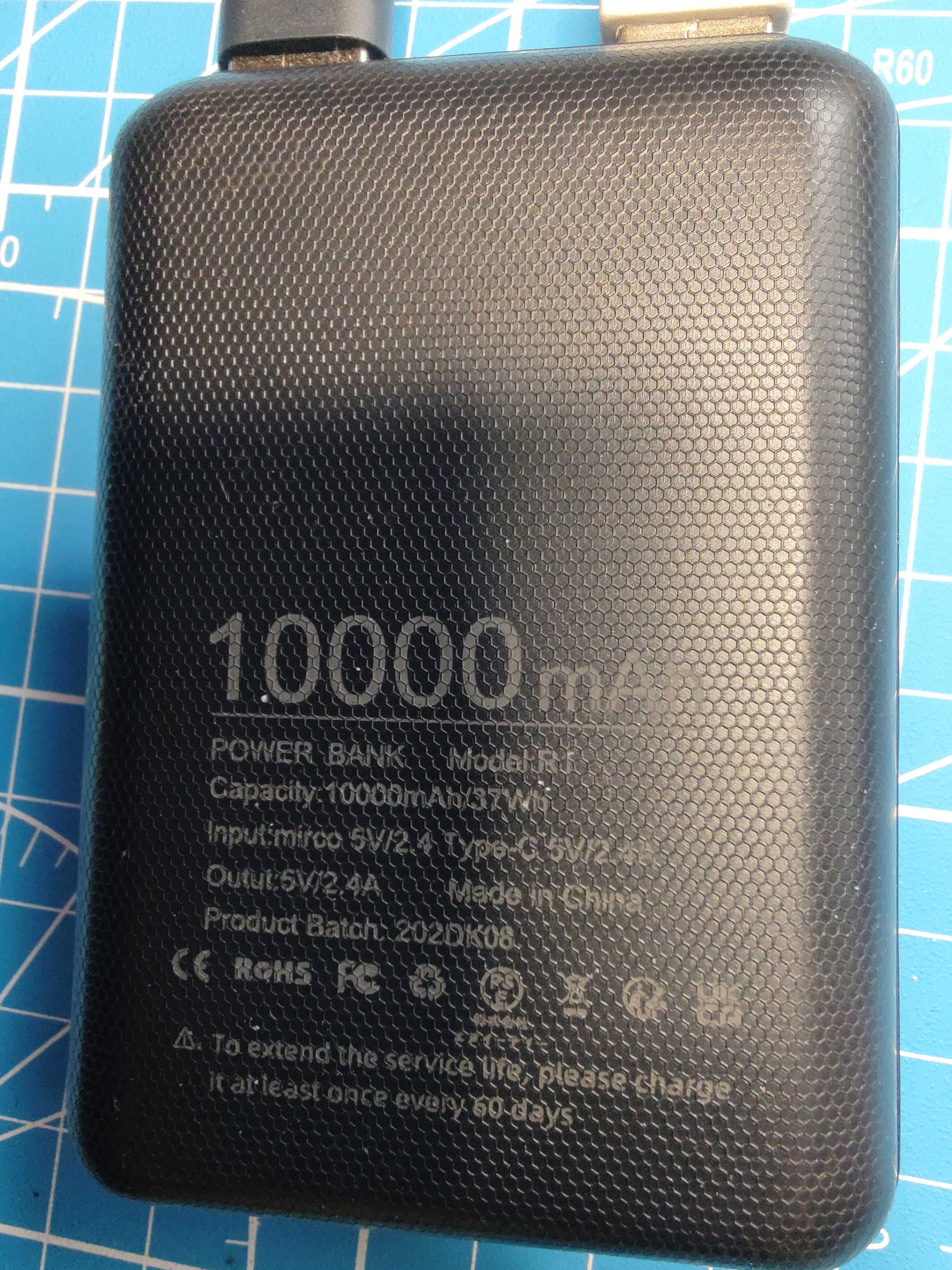 Mini powerbank MS COMPLETE R1 10000 mAh 2xUSB tylko 9x6x2cm Gwar